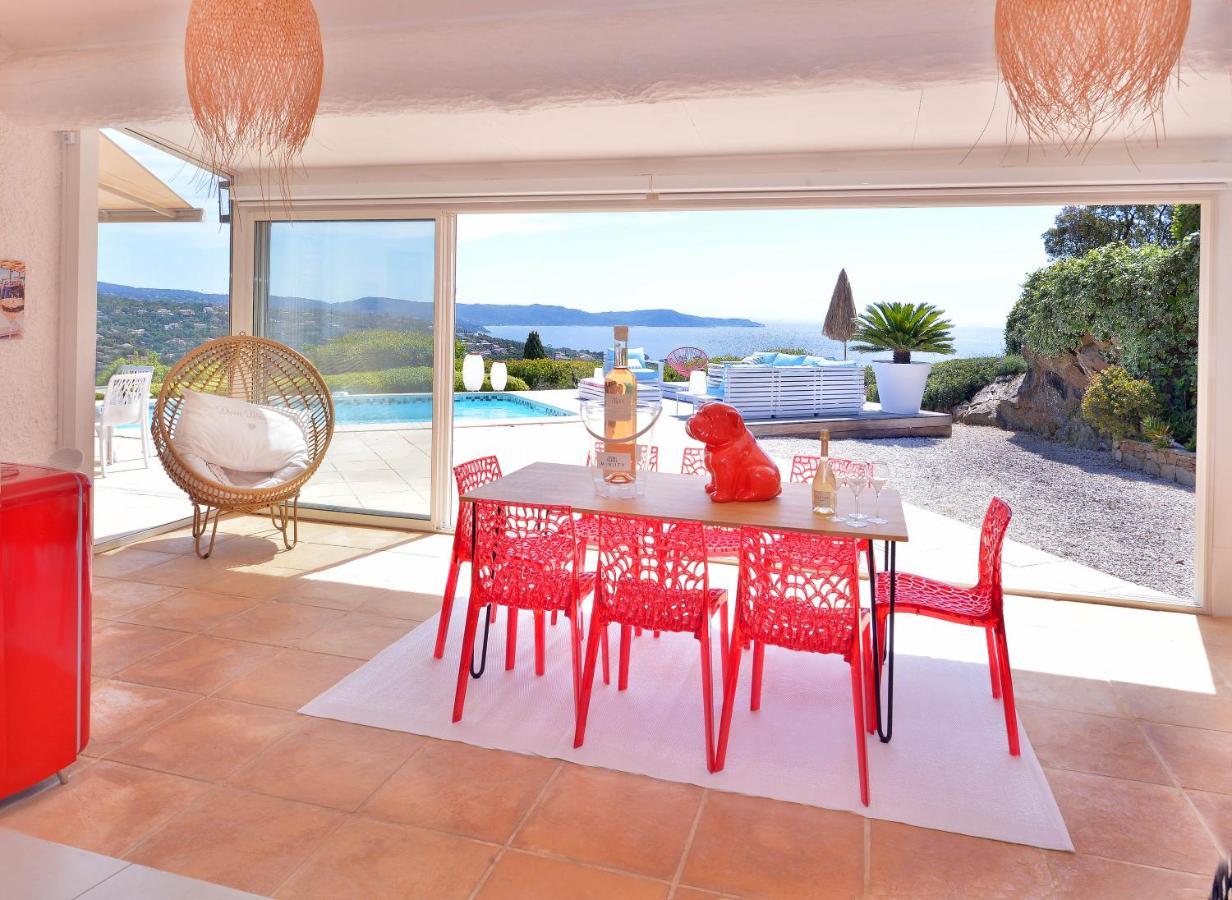 Villa Jucanos - Vue Mer Panoramique Golfe De St-Tropez 카발레르쉬르메르 외부 사진