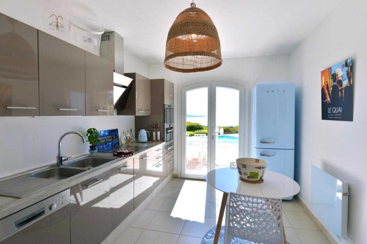 Villa Jucanos - Vue Mer Panoramique Golfe De St-Tropez 카발레르쉬르메르 외부 사진