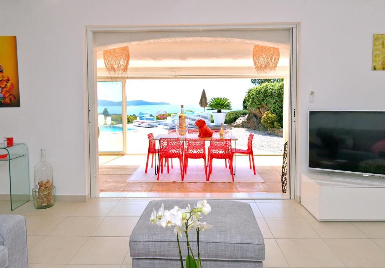 Villa Jucanos - Vue Mer Panoramique Golfe De St-Tropez 카발레르쉬르메르 외부 사진