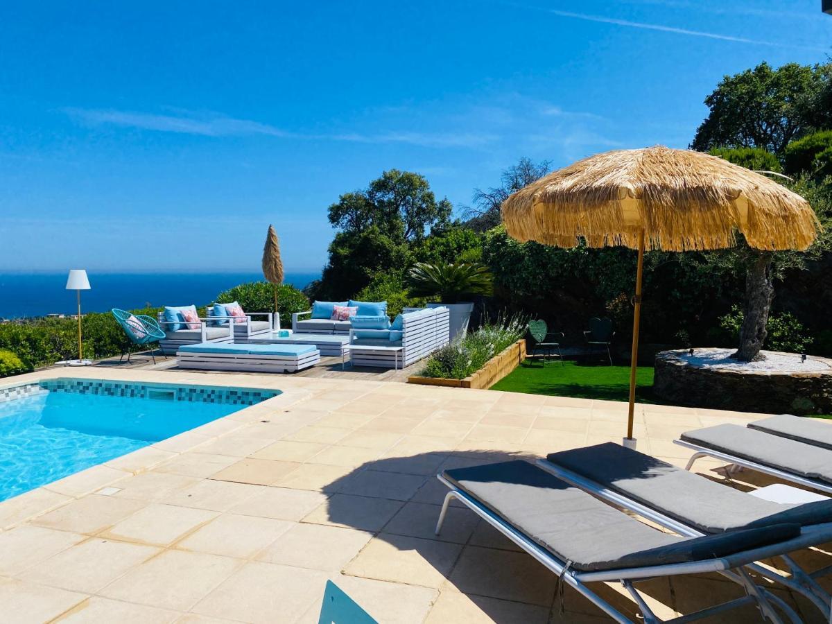 Villa Jucanos - Vue Mer Panoramique Golfe De St-Tropez 카발레르쉬르메르 외부 사진